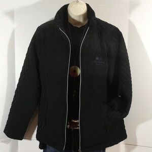 Vantage Budweiser quilted black jacket